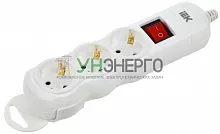 Колодка удлинителя 3-мест. с заземл. с выкл. РПр03В IEK WYP10-D-KP-16-03-ZKS-K01 Колодка удлинителя 3-мест. с заземл. с выкл. РПр03В IEK WYP10-D-KP-16-03-ZKS-K01