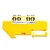 Шина"N" на изоляторе STEKKER 8*12 на DIN-рейку 4 вывода, желтый, LD555-812-4 49551