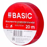 Изолента класс В 0.13х15мм (рул.20м) красн. EKF plc-iz-b-r