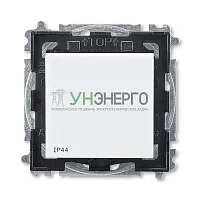 Переключатель 1-кл. Levit IP44 бел./дым. черн. ABB 2CHH596940A4062