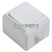 Выключатель влагозащищенный 2-кл. ОП 10А IP44 PROCONNECT 78-0514