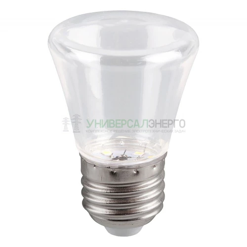 Лампа светодиодная Feron LB-372 Колокольчик прозрачный E27 1W 2700K 25909 фото 2