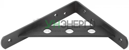 Уголок-кронштейн усиленный 150х125мм черн. КУРС 66102 фото 4