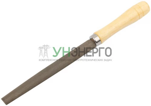 Напильник полукруглый 150мм деревянная ручка КУРС 42504 фото 2