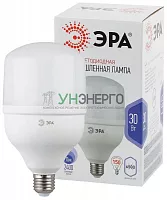 Лампа светодиодная высокомощная STD LED POWER T100-30W-6500-E27 30Вт T100 колокол 6500К холод. бел. E27 2400лм Эра Б0027004