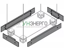 Фланец цоколя торц. 100х1200мм (уп.2шт) ABB ZN1200