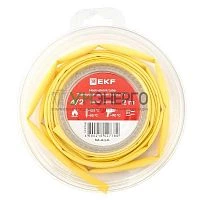 Трубка термоусадочная ТУТ нг 4/2 желт. ролик 2 м EKF tut-4-y-b Трубка термоусадочная ТУТ нг 4/2 желт. ролик 2 м EKF tut-4-y-b