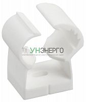 Клипса с фиксатором для глад. труб 35-42мм бел. (уп.12шт) IEK CTA00D-FL-035-K01