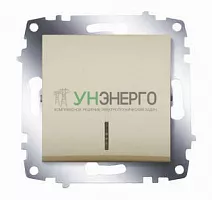 Выключатель 1-кл. 1мод. СП Cosmo 10А IP20 с подсветкой механизм титаниум ABB 619-011400-201