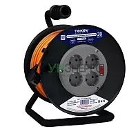 Удлинитель на катушке 4х30м с заземл. 6А IP20 3х0.75 TOKOV ELECTRIC TKE-SK30-075-Z