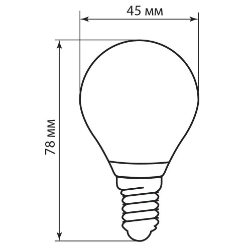 Лампа светодиодная Feron LB-61 Шарик E14 5W 230V 2700K 25578 фото 3