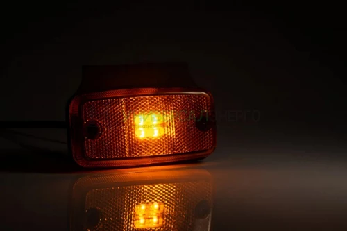 Фонарь габаритный жёлтый LED с кронштейном и проводом 2х0.75 мм? FRISTOM FT-019 Z+K LED фото 2