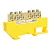 Шина "PE" STEKKER на изоляторе 8*12 на DIN-рейку 6 выводов, желтый, LD555-812-6 49552
