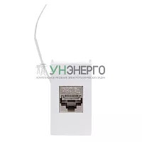 Розетка компьютерная 1-м 1мод. Viva RJ45 кат.6A бел. DKC 45078