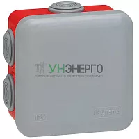 Коробка распределительная 80х80х45мм Plexo сер. Leg 092015