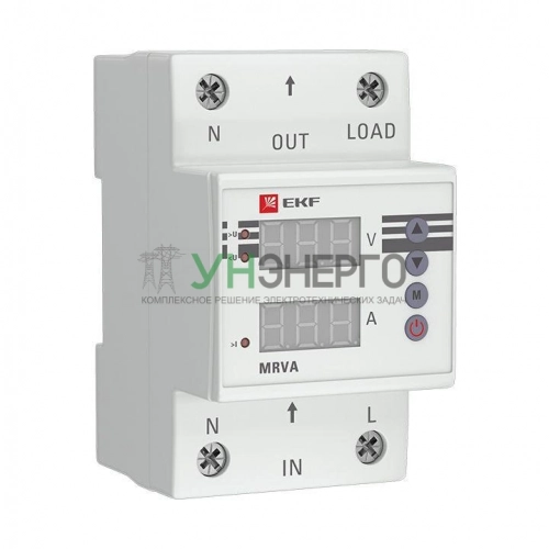 Реле напряжения и тока с дисплеем MRVA 25А PROxima EKF MRVA-25A