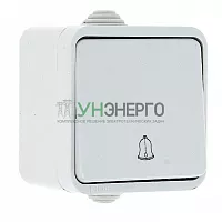 Кнопка звонка 1-кл. ОП Прага 10А IP44 бел. EKF EKZ10-026-10-44 Кнопка звонка 1-кл. ОП Прага 10А IP44 бел. EKF EKZ10-026-10-44