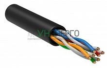 Кабель связи витая пара U/UTP кат.5е 4х2х24AWG solid LDPE  черн. (м) ITK LC3-C5E04-139-100