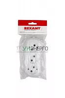 Колодка 3 гнезда без заземл. Rexant 11-8703