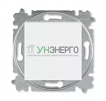 Переключатель кнопочный 1-кл. СП Levit IP20 бел./ледяной ABB 2CHH598645A6001