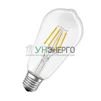 Лампа светодиодная SMART+ Filament Edison Dimmable 60 6Вт/2700К E27 LEDVANCE 4058075208575