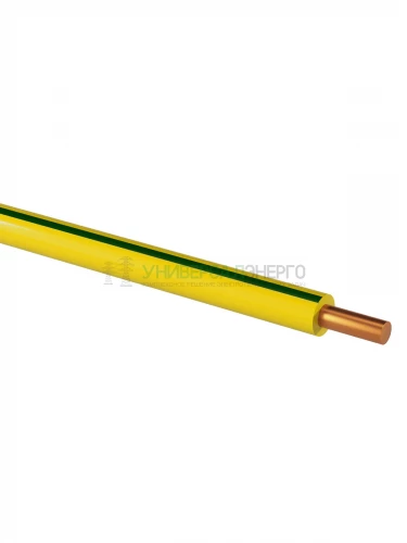 Провод ПуВ 1х10.0 ГОСТ (100м), желто-зеленый TDM фото 2