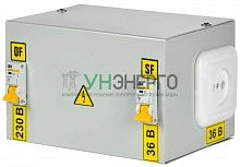Ящик с понижающим трансформатором ЯТП 0.25 230/36В (2 авт. выкл.) 36 УХЛ4 IP30 IEK MTT12-036-0250