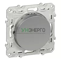 Выключатель 1-кл. СП Odace 10А IP21 (сх. 1) механизм алюм. SchE S53R201