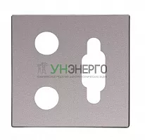 Накладка для механизма VGA+2RCA SKY AgAl ABB 2CLA855560A1301