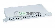 Кросс бокс оптический FO-19-16ST 19дюйм на 16 ST(FC) со сплайс-кассетой и КДЗС Cabeus 7036с