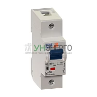 Выключатель автоматический модульный 1п C 80А 20кА OptiDin BM125-1C80-8ln-УХЛ3 КЭАЗ 138534