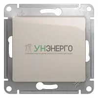 Кнопка нажимная 1-кл. СП Glossa 10А IP20 (сх. 1) 10AX механизм молочн. SE GSL000915