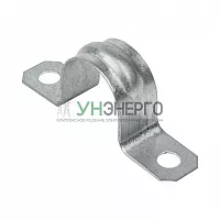 Скоба крепежная двухлапковая d21-22мм метал. EKF sm-2-21-22
