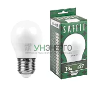 Лампа светодиодная SAFFIT SBG4513 Шарик E27 13W 6400K 55162