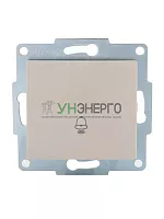 Механизм кнопки звонка 1-кл. 1п СП Karina 10А IP20 крем. LEZARD 707-0388-103