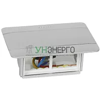 Блок розеточный выдвижной 4мод. IP40 алюм. Leg 054011