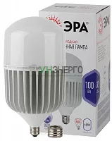 Лампа светодиодная высокомощная STD LED POWER T160-100W-6500-E27/E40 100Вт T160 колокол 6500К нейтр. бел. E27/E40 (переходник в компл.) 8000лм Эра Б0032090