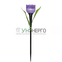 Светильник садовый USL-C-453/PT305 "Лиловый тюльпан" PURPLE TULIP IP44 солнечная батарея Uniel UL-00004278