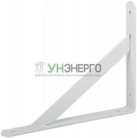 Уголок-кронштейн усиленный 250х200мм бел. FIT 66086