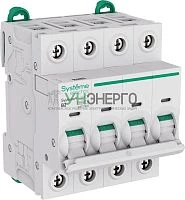 Выключатель автоматический 4п B 2А 10кА Systeme9 400В SE S9F31402