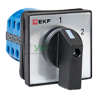 Переключатель кулачковый ПК-1-53 3п 32А "1-2" IP65 EKF pk-1-53-32-65