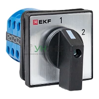 Переключатель кулачковый ПК-1-53 3п 32А "1-2" IP65 EKF pk-1-53-32-65 Переключатель кулачковый ПК-1-53 3п 32А "1-2" IP65 EKF pk-1-53-32-65