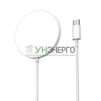 Устройство зарядное беспроводное Fast charge Qi 15Вт серебр. Rexant 18-7079