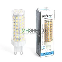 Лампа светодиодная Feron LB-437 G9 15W 6400K 38214