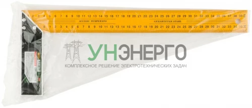Угольник столярный усиленный 400мм желт. FIT 19440 фото 3