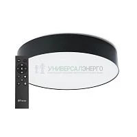 Светодиодный управляемый светильник Feron AL6200 “Simple matte” тарелка 165W 3000К-6500K черный 48068