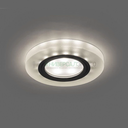 Светильник встраиваемый с белой LED подсветкой Feron CD8060 потолочный MR16 G5.3 белый матовый 32570 фото 2