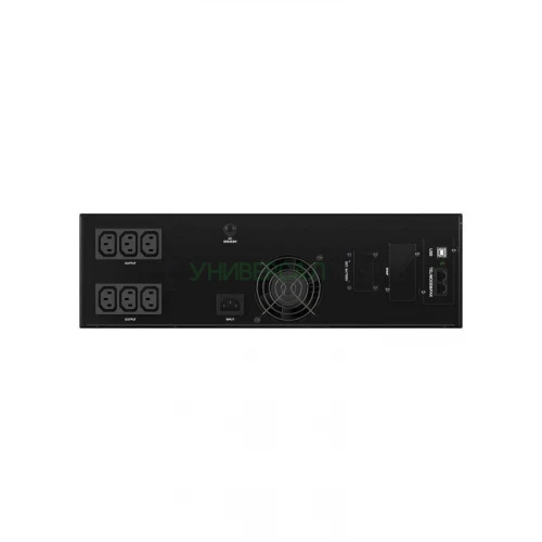 ИБП линейно-интерактивный Info Rackmount Pro 1500ВА/1200Вт 1/1 EPO USB RJ45 6xIEC C13 Rack 3U SNMP/AS400 slot 2x9Aч DKC INFORPRO1500IN фото 4