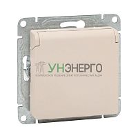 Розетка СП Эпика 16А IP44 с заземл. защ. шторки с крышкой механизм крем. EKF UP1-SOI-111-44 Розетка СП Эпика 16А IP44 с заземл. защ. шторки с крышкой механизм крем. EKF UP1-SOI-111-44