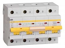 Выключатель автоматический модульный 4п C 20А 10кА ВА47-100 IEK MVA40-4-020-C